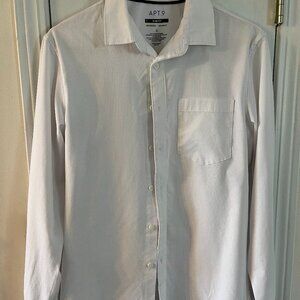 Men's S white button down shirt